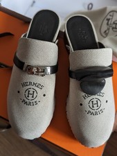 Hermes Wooden Shoes Carlotta