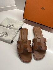 HERMES ORAN BROWN SANDALS SIZE
