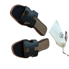Sandali Hermès Oran neri in